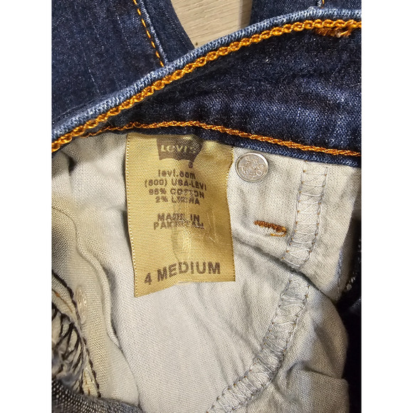 Levi’s 512 Womens Perfectly Slimming Bootcut Denim Jeans Stretch Size 4 Medium - Picture 4 of 7